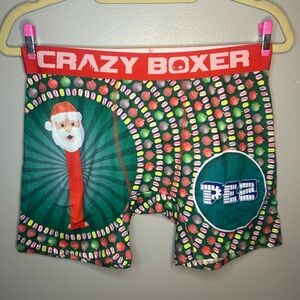 NWOT Adult Christmas Santa Claus PEZ Candy Stretch Unisex Boxer Briefs
